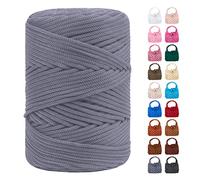 LEREATI Hilo Macrame 3mm x 170m, Cuerda de Poliéster Cuerda Macrame 3mm Colores, Cuerda Manualidades para Macrame, Ganchillo Bolsa, Sombrero, Regalo para Tejedor (Gris Medio)