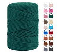LEREATI Hilo Macrame 3mm x 170m, Cuerda de Poliéster Cuerda Macrame 3mm Colores, Cuerda Manualidades para Macrame, Ganchillo Bolsa, Sombrero, Regalo para Tejedor (Verde Oscuro Claro)
