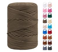 LEREATI Hilo Macrame 3mm x 170m, Cuerda de Poliéster Cuerda Macrame 3mm Colores, Cuerda Manualidades para Macrame, Ganchillo Bolsa, Sombrero, Regalo para Tejedor (Verde Gris)