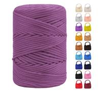 LEREATI Hilo Macramé 3mm x 170m, Cuerda de Poliéster Cuerda Macrame 3mm Colores para Manualidades, Ganchillo, Bolsa, Sombrero, Regalo para Tejedor (Rosa Goma)