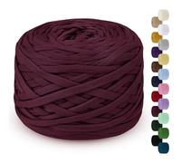 LEREATI Trapillo para Crochet 285g / 100m Hilo Para Tejer a Crochet Hilo Macrame, Cinta Hilo Trapillo Cuerda Macrame para Tejer Cestas de Ganchillo, Bolsos, Colgante de Pared, Mantas (Fucsia)