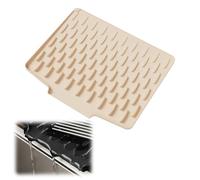 Lergas Alfombrilla de silicona para escurrir platos con redireccionamiento eficaz del agua y diseño antideslizante, alfombrilla para fregadero para cocina y fregadero (gris, L) (C)