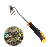 Lergas Cortamalas hierbas, manual de acero inoxidable, extractor de malas hierbas con mango, hoja para excavar, cuchillo agrícola, herramienta de jardín para deshierbar, aflojamiento del suelo (B)