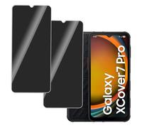 LERINNA Paquete de 2 protectores de pantalla de privacidad para Samsung Galaxy XCover7 Pro, película protectora de vidrio templado antiespía, fácil de instalar, resistente a los arañazos, antihuellas