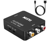 Lerkely - Adaptador RCA a HDMI, Convertidor AV a HDMI, Convertidores para Xbox PS4 PS3 PS2 TV STB VHS Cámara DVD