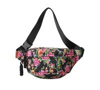 LERONO Bolsas para mujer, cómodas y prácticas, de nailon, para el pecho, riñonera, adecuadas para diversas actividades, Black