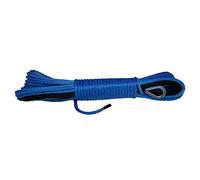 LERORA Cable de cabrestante sintético Azul 4mm * 15 M, Accesorios de cabrestón ATV, Cuerda for el cabrestante ATV, Cuerda de la Carretera, Cuerda de Plasma