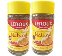 Leroux Achicoria Soluble Natural, PACK 2x200g | Sustituto del Café, Sin Cafeína, Sin Gluten ni Teína | 100% Pura, Digestiva y Bienestar Intestinal | Alternativa Saludable Vegana y Ecológica