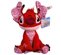 Leroy Papel Tapiz Medio 33 Cm Peluche Con Sonido Disney 100 Años Stitch Rojo