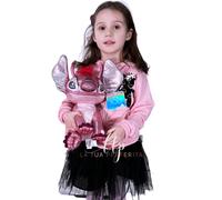 Leroy Purpurina Cromo Medio 34cm Peluche Con Sonido Disney 100 Años Lilo &
