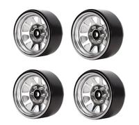 Lerpwige 1 9 pulgadas Beadlock Rueda Hub Auto Hub Crawler Rueda Rim Set Modified Accesorios 1/10 Mando a distancia Upgrade Kits