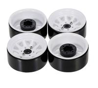 Lerpwige 1 9 pulgadas Beadlock Rueda Hub Auto Hub Crawler Rueda Rim Set Modified Accesorios 1/10 Mando a distancia Upgrade Kits