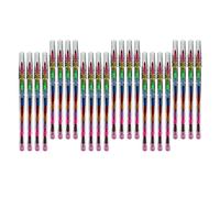 Lerpwige 10/24 Uds Pintura Coser Lápices de colores Bloques de Construcción Color Niño Apilable Para Niños Conjunto de Tiza Extraíble Dibujo Herramientas