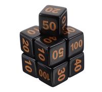 Lerpwige 14mm Zices Set Bunfle Seis Sided Dados Dados Con Grandes Números Jugar Bloque Redondo Niños Enseñanza Matemáticas Juguete Educativo