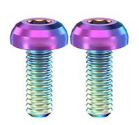 Lerpwige 2 tornillos M5 x 12 mm para jaula de botella de agua, aleaciones, soportes para botellas de bicicleta, tornillos de cabeza hexagonal, accesorios para bicicleta de carretera