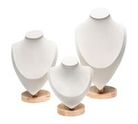 Lerpwige 3 Pack Multifirtional Joyería Exhibición Solución Solución Collar Velvets Textura Soporte de Joyería para Diferentes Tipos de Accesorios