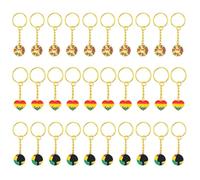 Lerpwige 30pcs Black Historia Celebración Bulk Llaves Disparos Metal Patrimonio Cultural Patrimonio Cultural Fiesta Suministros Decoraciones Historia Negra Month Accesorios