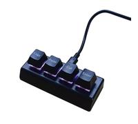 Lerpwige 4 teclados con cable USB, corte de copia, durabilidad para escuelas y oficinas, jugadores y teclado pequeño con cable de entrada de datos