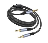 Lerpwige Adaptador de cable de 3,5 mm para salida de sonido simultánea a dos auriculares o altavoces desde el cable de sonido macho de origen