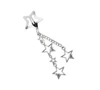 Lerpwige Adorno de pelo con cadena de estrella única hecha de materiales de aleación resistentes para niñas y mujeres que aman un aspecto inconfundible