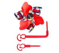 Lerpwige Bicicletas Manillar Molino De Viento Para Niños Bicicletas Manillar Molino De Viento Arañas Flores Decoraciones Coloridas Triciclos Niños