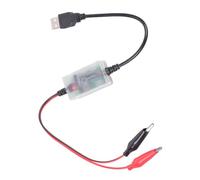Lerpwige Cable de carga multiusos para baterías de 12 V con terminales codificados por colores y advertencias led. Cable convertidor con estructura de plástico USB Terminales Cable de carga