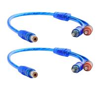 Lerpwige Cable divisor de sonido 1 hembra a 2 machos para acceder a puertos de difícil acceso para garantizar una experiencia de sonido de alta fidelidad