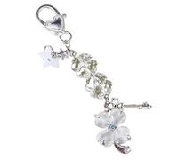 Lerpwige Cadena de teléfono colgante llavero pulsera estrella hoja encanto pérdida prevención cordón cuerda niña joyería moda regalo