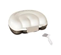 Lerpwige Caja de almacenamiento portátil para prótesis dentales y alineadores invisibles, con cesta de filtro, estuche de retención para viajes, hogar, oficina, uso en casa, organizador de accesorios