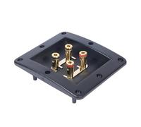 Lerpwige Caja de terminales de ABS ignífugo de 4 vías con postes de encuadernación rojos y negros de alta potencia para sistemas paralelos, caja de terminales ABS resistente