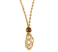 [Lerpwige] Collar con soporte de piedra vacía collar de intercambio, cuerda ajustable, collar de piedra para accesorios