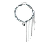 Lerpwige Collar de cadena apilable con borlas para mujeres elegantes, minimalista, estético, ligero, cómodo, versátil, cómodo