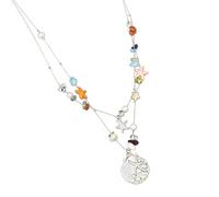 [Lerpwige] Collar de concha de cuentas de tema marino de moda con dije de estrella de mar para mujeres y adolescentes collar de concha de cuentas