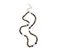 Lerpwige Collar unisex de cuentas de cristal simple, hermoso diseño, perfecto para el día a día, festival, regalo, uso diario, collar de piedra