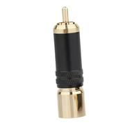 Lerpwige Conector de sonido chapado que mejora la transmisión y reduce las interferencias, diseño de doble blindaje, convertidor de terminales de sonido con contactos chapados en oro