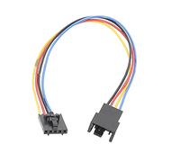 Lerpwige Conector de ventilador de 5 pines a 4 pines, adaptador de cable de extensión para estilos, estilo de pestillo de 5 pines, accesorios para ordenador portátil, conector Pwm