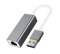 Lerpwige Conversores Ethernet USB 3.0 tipo C a RJ45 de carcasa de aluminio, cable Gigabit de 100 Mbps, adaptador de red Plug and Play, adaptador Ethernet de aleación de aluminio