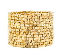 Lerpwige Cubos geométricos brillantes, diseño ligero para mujer, joyería de moda, cómodo de llevar, geométrico, cuadrado, brillante, talla única, como se describe