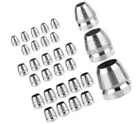 Lerpwige Cuñas de repuesto para mango de martillo, construcción de acero inoxidable, 3 tamaños, 8 mm, 10 mm, 12 mm, cuñas redondas de acero para hachas