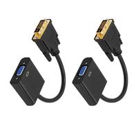 Lerpwige DVID DVID DVID VGA Active Adaptador para ordenadores y pantallas con tapones de cable blindados y
