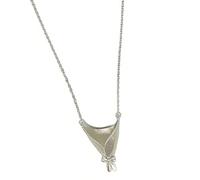 Lerpwige Elegante collar con colgante de jarrón en miniatura, diseño floral, cadena de clavícula, para mujeres y niñas, regalo floral