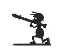 Lerpwige Escultural Ants - Estante para rollo de papel higiénico con diseño de hormigas, reutilizable, para decoración de baño, cocina, rollo de papel higiénico