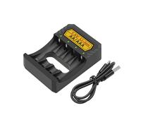 Lerpwige Estación de carga eficiente para 1 batería de litio de 5 V con conector tipo C compatible con pilas AA/Triple A y múltiples funciones de seguridad