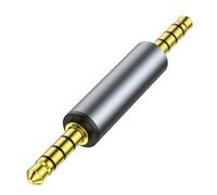 Lerpwige Estándar 3 5 Mm Macho/Macho Estéreo Adaptador de Oro Conversor de Conversión Acoplador de Conversión para Amplificación Sonora