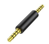 Lerpwige Estándar 3 5 Mm Macho/Macho Estéreo Adaptador de Oro Conversor de Conversión Acoplador de Conversión para Amplificación Sonora