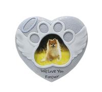 Lerpwige Forma de corazón para mascotas, tumbas de recuerdo, lápidas para mascotas, piedras conmemorativas para jardín o uso en interiores
