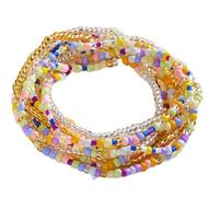 Lerpwige Hecho a mano multicapa playa de vocación playa perlas pulsera estilos accesorios de joyería impermeable para mujeres trajes joyería impermeable, talla única, como se describe