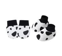 Lerpwige Juego de 1 manoplas de algodón para bebés, antiarañazos, suaves, transpirables, cálidas, para niños y niñas de 0 a 6 meses, Patrón de puntos, Talla única