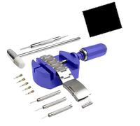 Lerpwige Juego de herramientas de extracción de pasadores de correa de reloj para correa y reparación de correa de reloj ajustable, herramienta de extracción de pines de reloj, azul, 12PCS