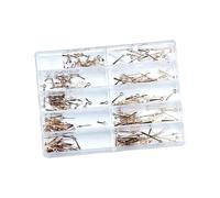 Lerpwige Juego de manecillas de reloj para horas y minutos y segundos con mecanismo de montaje rápido para actualizaciones eficientes, piezas de reloj de diseño clásico de tres manecillas, oro rosa